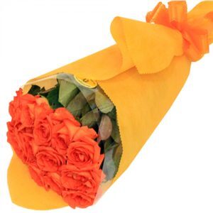 Orange Rose Bundle Bouquet